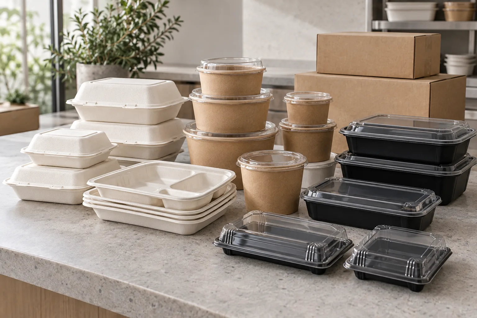 Wholesale sustainable food packaging for Swiss restaurants and caterers
